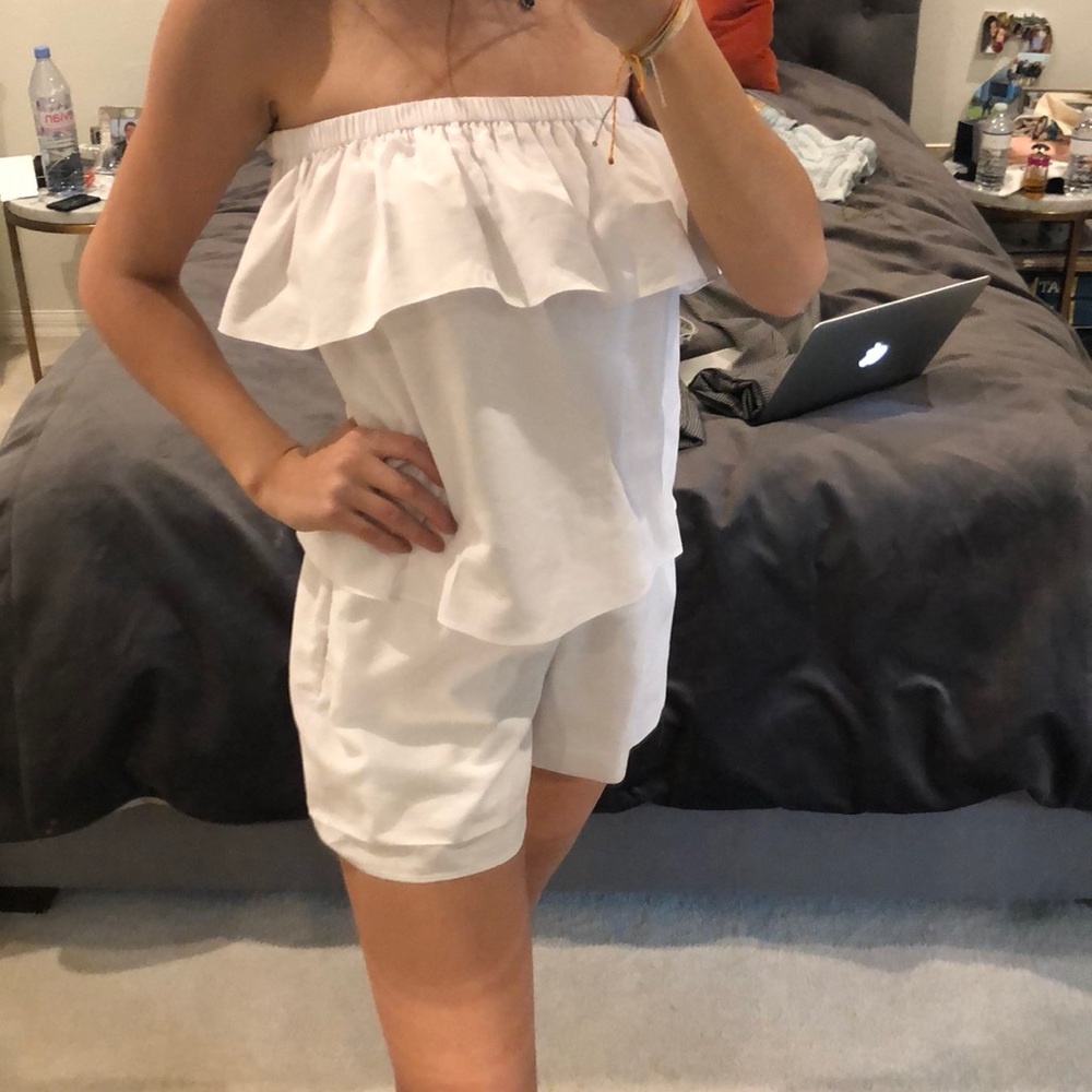 CLUB MONACO FLOUNCE ROMPER